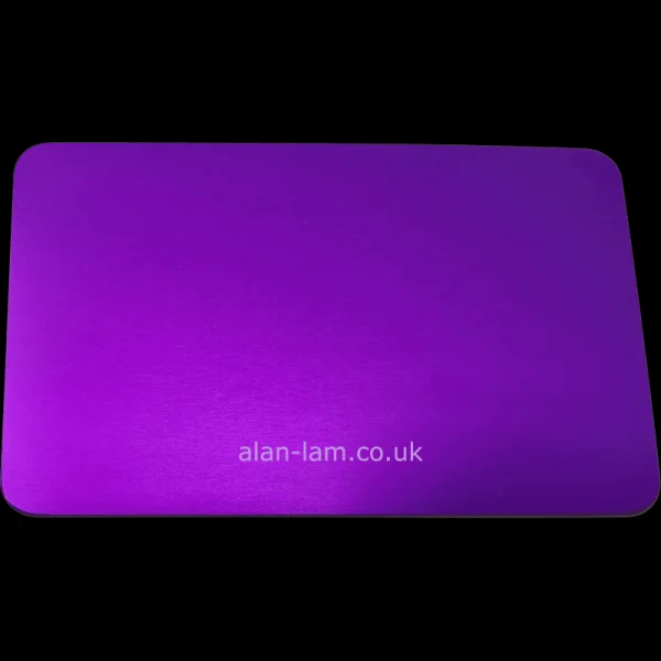 a purple rectangular plate
