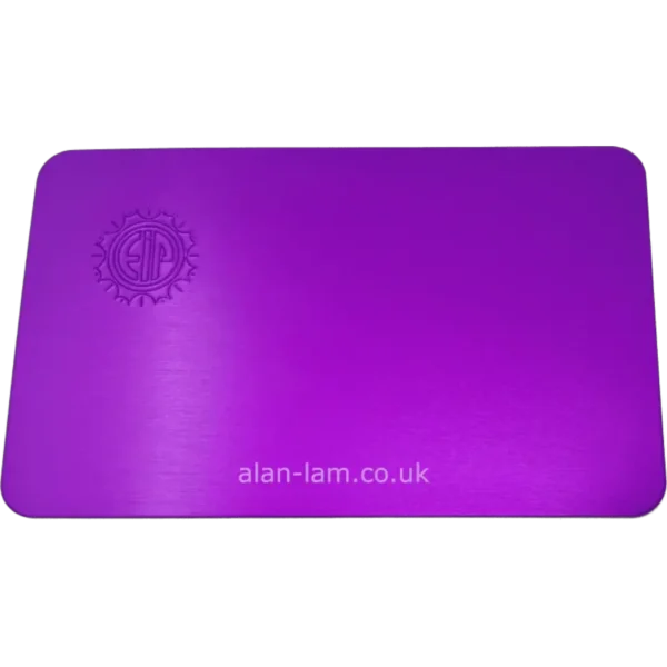 small plate purple plate front view